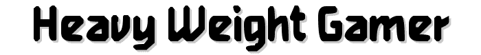 Heavy Weight Gamer font